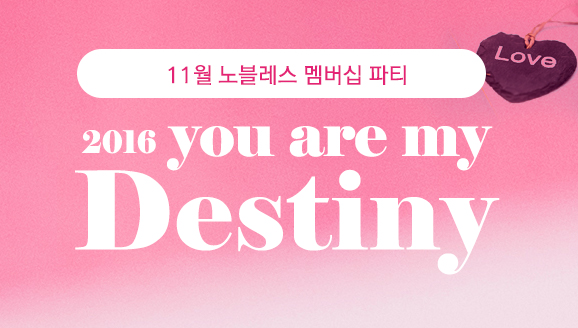 []11   Ƽ '2016 You are My Destiny'